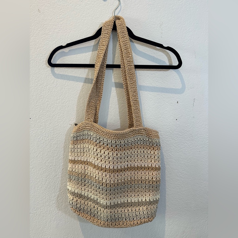 The Sak Crochet Bag - Blue/Beige
